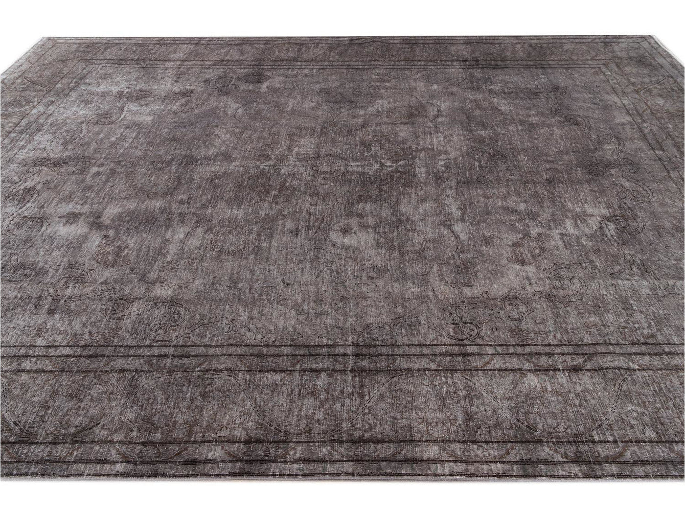 Vintage Distressed Wool Rug 10 X 14