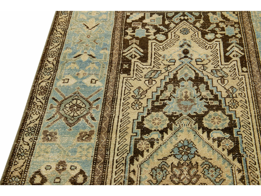 Antique Malayer Wool Rug 4 X 9