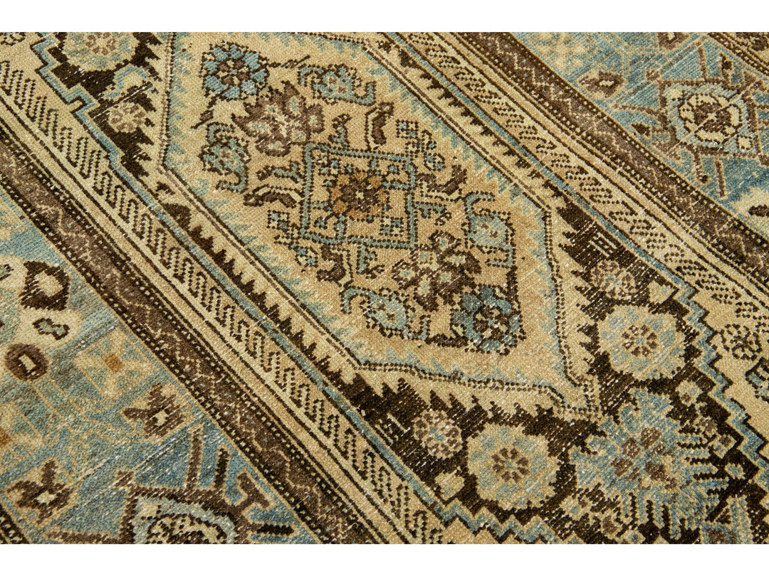 Antique Malayer Wool Rug 4 X 9