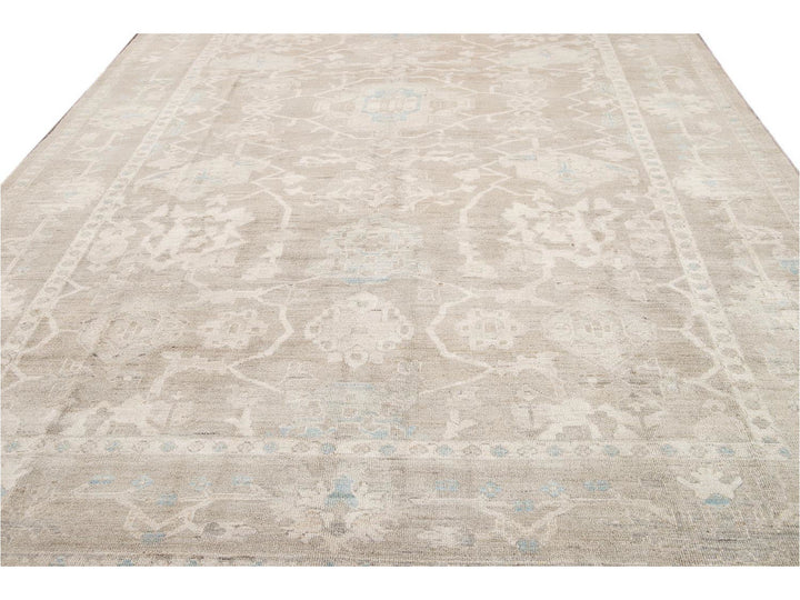 Contemporary Sultanabad Wool Rug 10 X 14