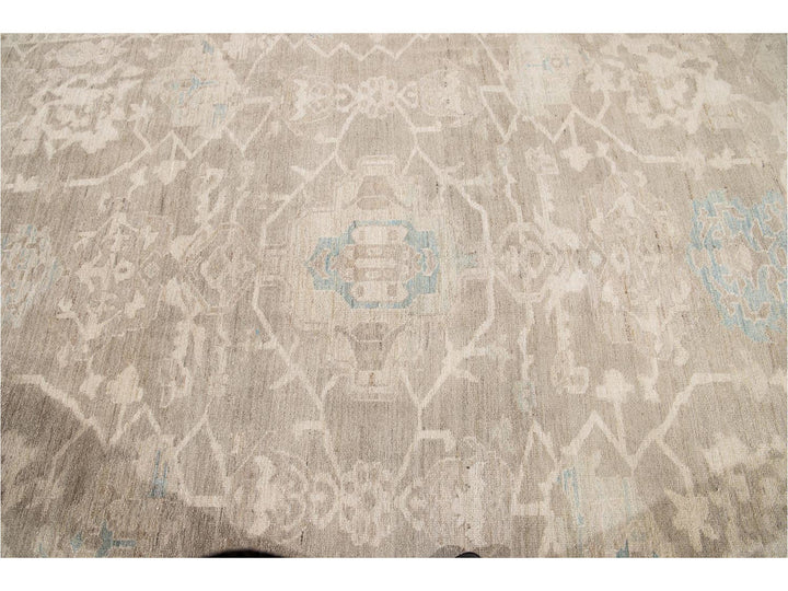 Contemporary Sultanabad Wool Rug 10 X 14