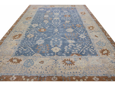 Modern Indian Wool Rug 10 X 14