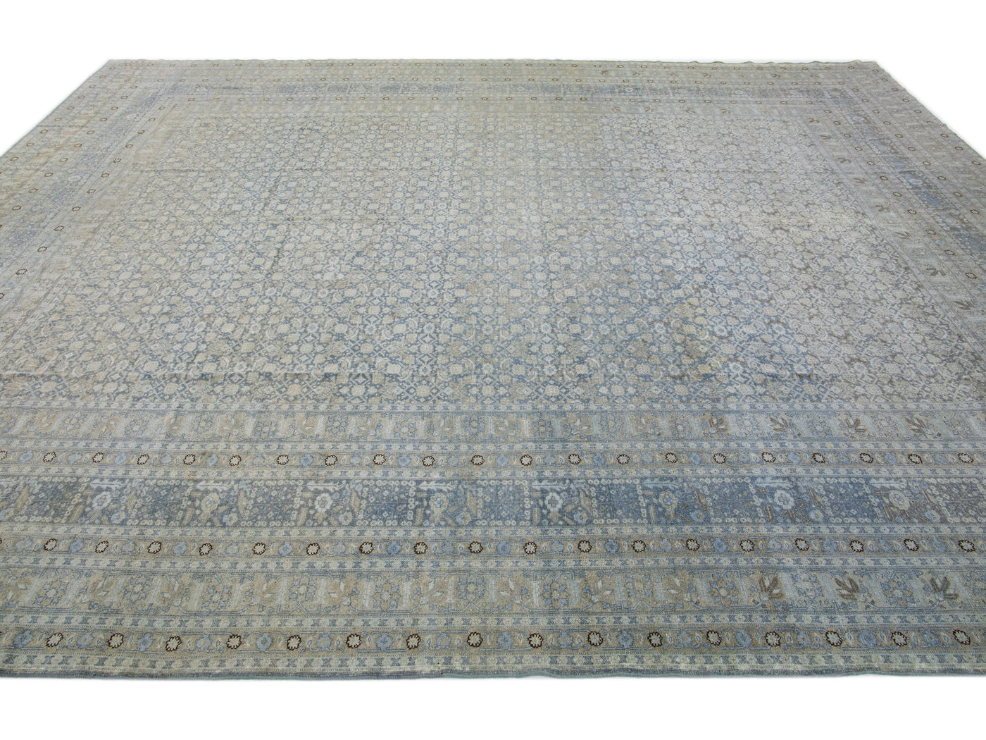 Antique Malayer Wool Rug 12 X 15