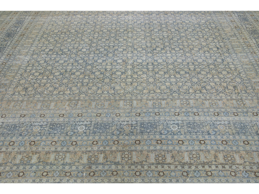 Antique Malayer Wool Rug 12 X 15