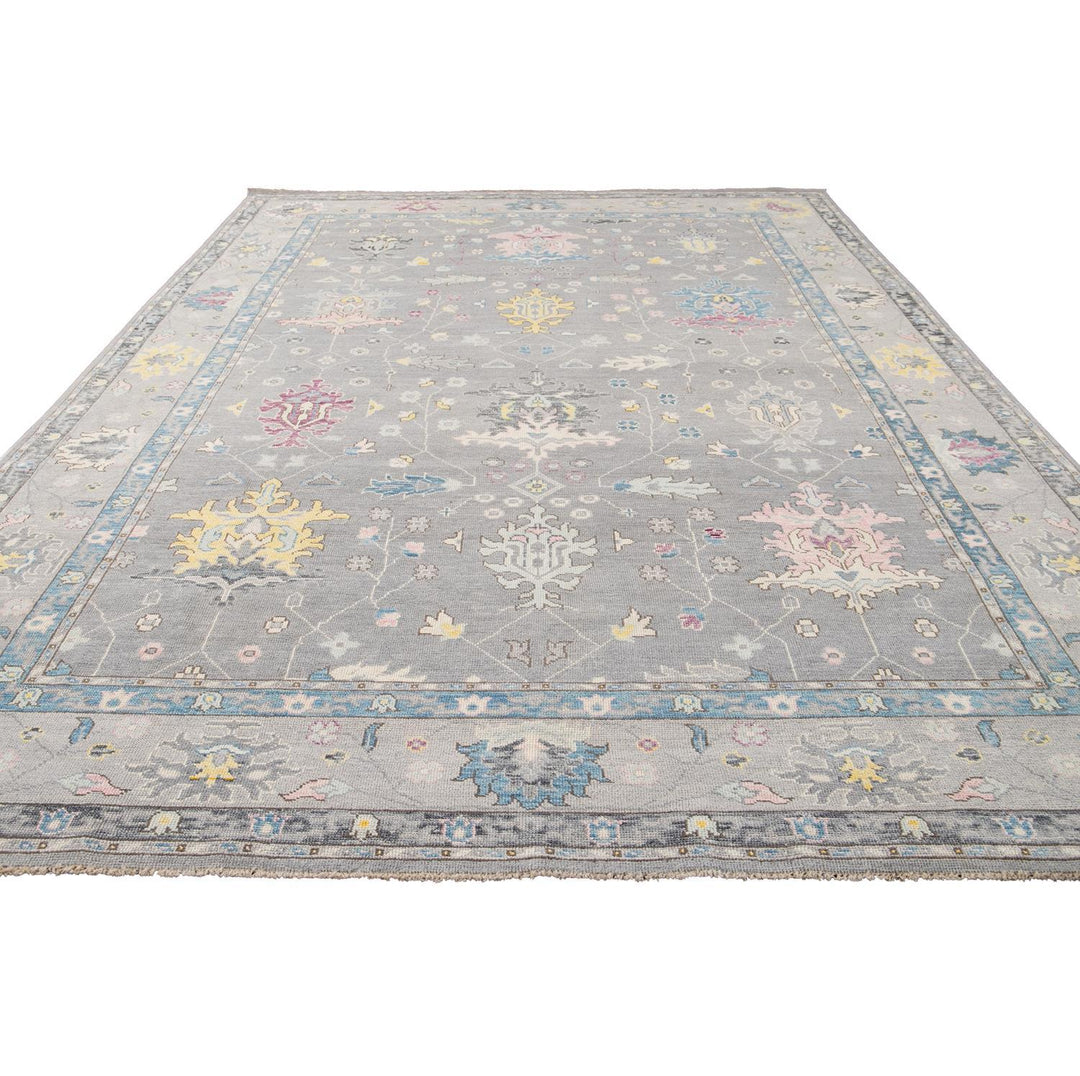 21st Century Contemporary Oushak Style Wool Rug 10 X 14