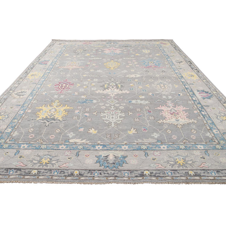 21st Century Contemporary Oushak Style Wool Rug 10 X 14