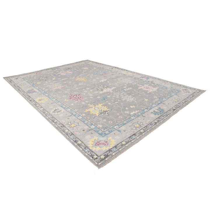 21st Century Contemporary Oushak Style Wool Rug 10 X 14