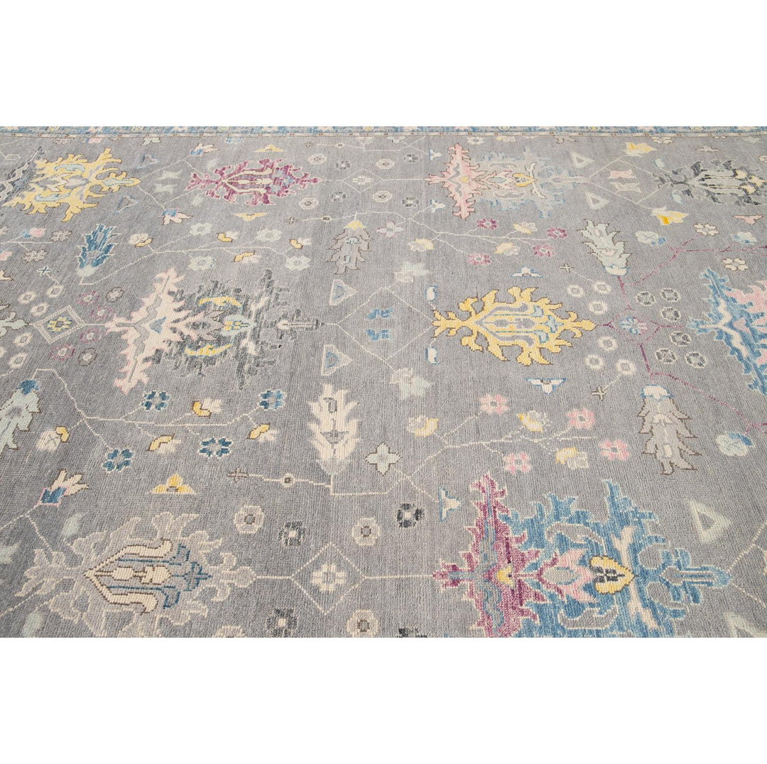 21st Century Contemporary Oushak Style Wool Rug 10 X 14