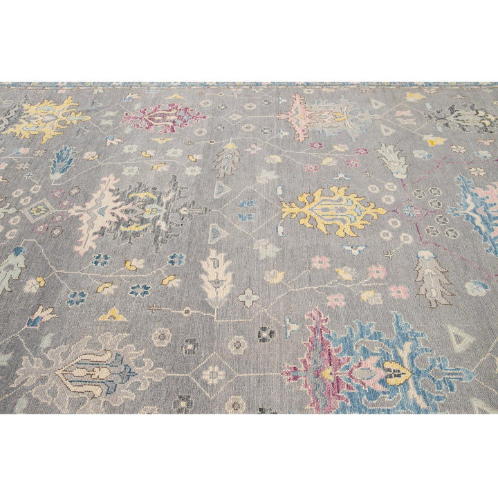 21st Century Contemporary Oushak Style Wool Rug 10 X 14