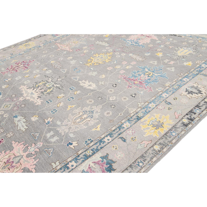 21st Century Contemporary Oushak Style Wool Rug 10 X 14