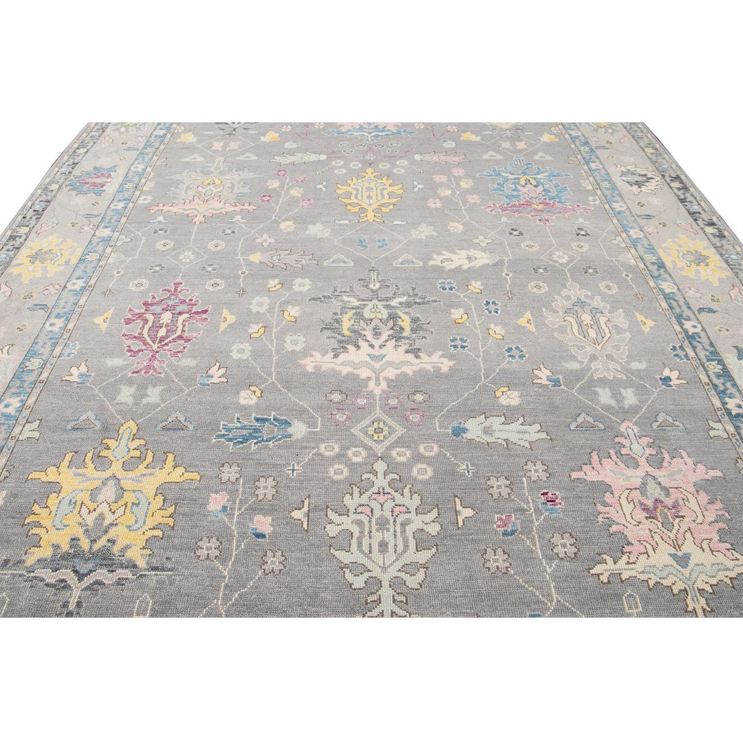21st Century Contemporary Oushak Style Wool Rug 10 X 14