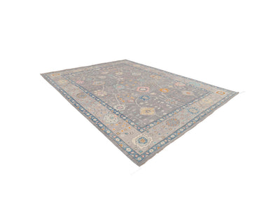 New  Contemporary Oushak Style Wool Rug 10 X 14
