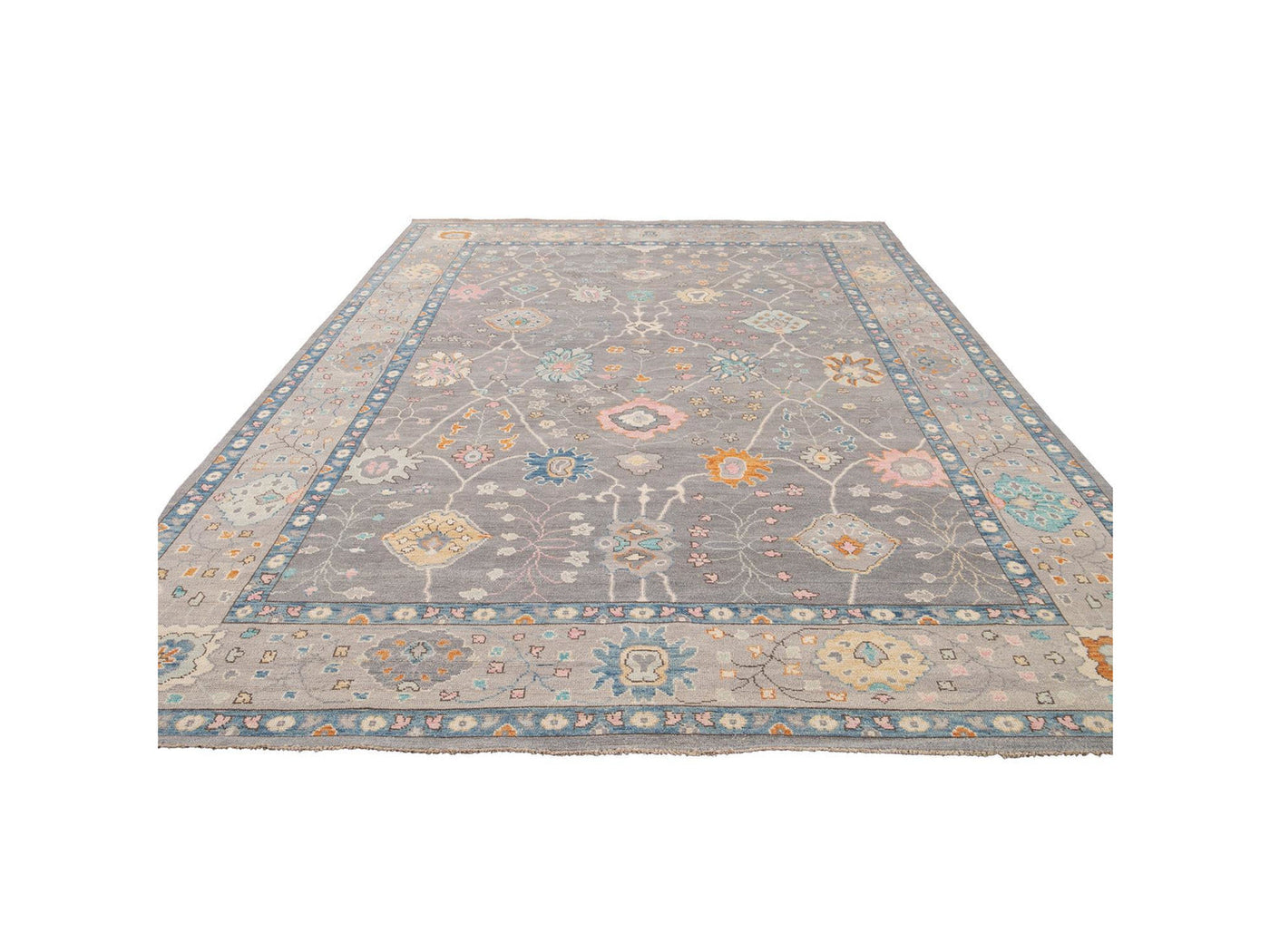 New  Contemporary Oushak Style Wool Rug 10 X 14