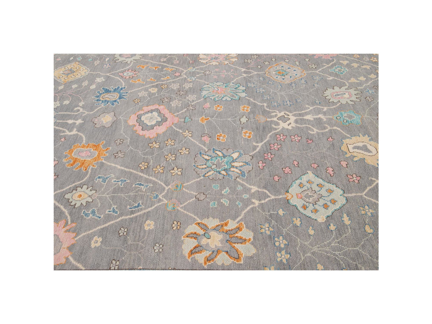 New  Contemporary Oushak Style Wool Rug 10 X 14