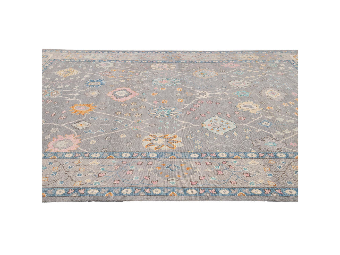 New  Contemporary Oushak Style Wool Rug 10 X 14