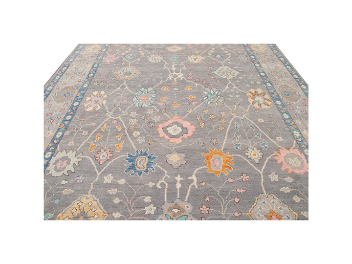New  Contemporary Oushak Style Wool Rug 10 X 14