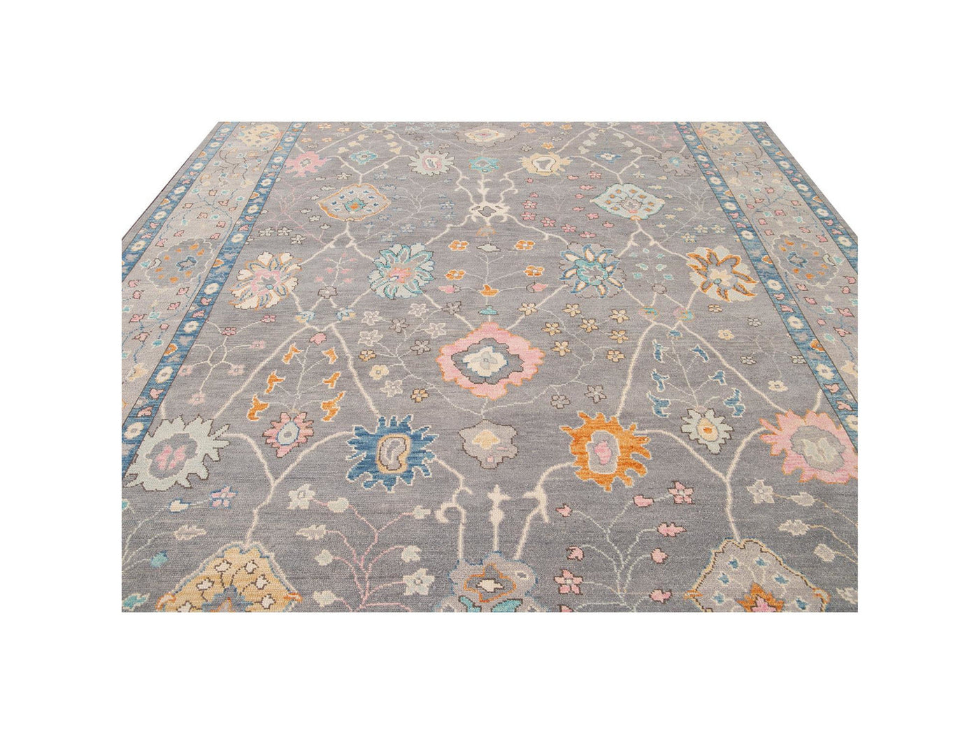 New  Contemporary Oushak Style Wool Rug 10 X 14