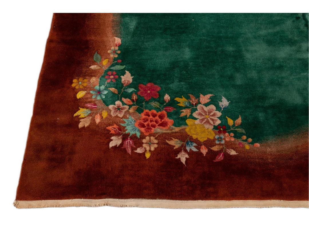 Antique Chinese Peking Wool Rug 9 X 12