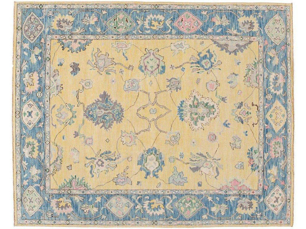 Modern Oushak Wool Rug 8 X 10