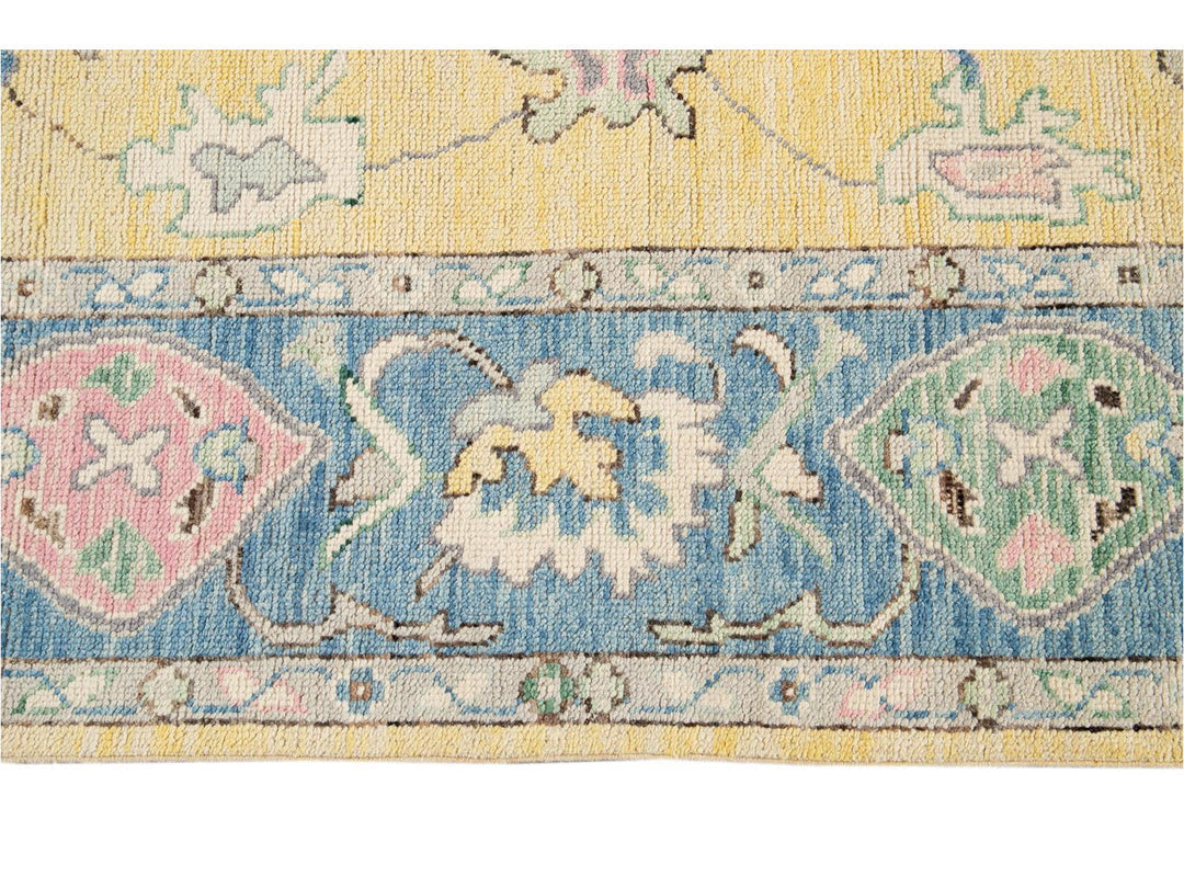 Modern Oushak Wool Rug 8 X 10