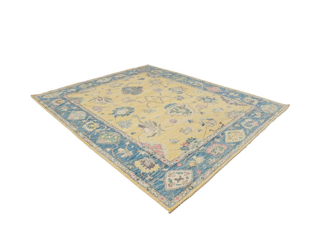 Modern Oushak Wool Rug 8 X 10