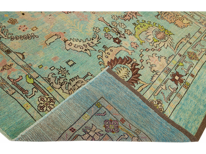 Transitional Revival Wool Rug 8 X 9