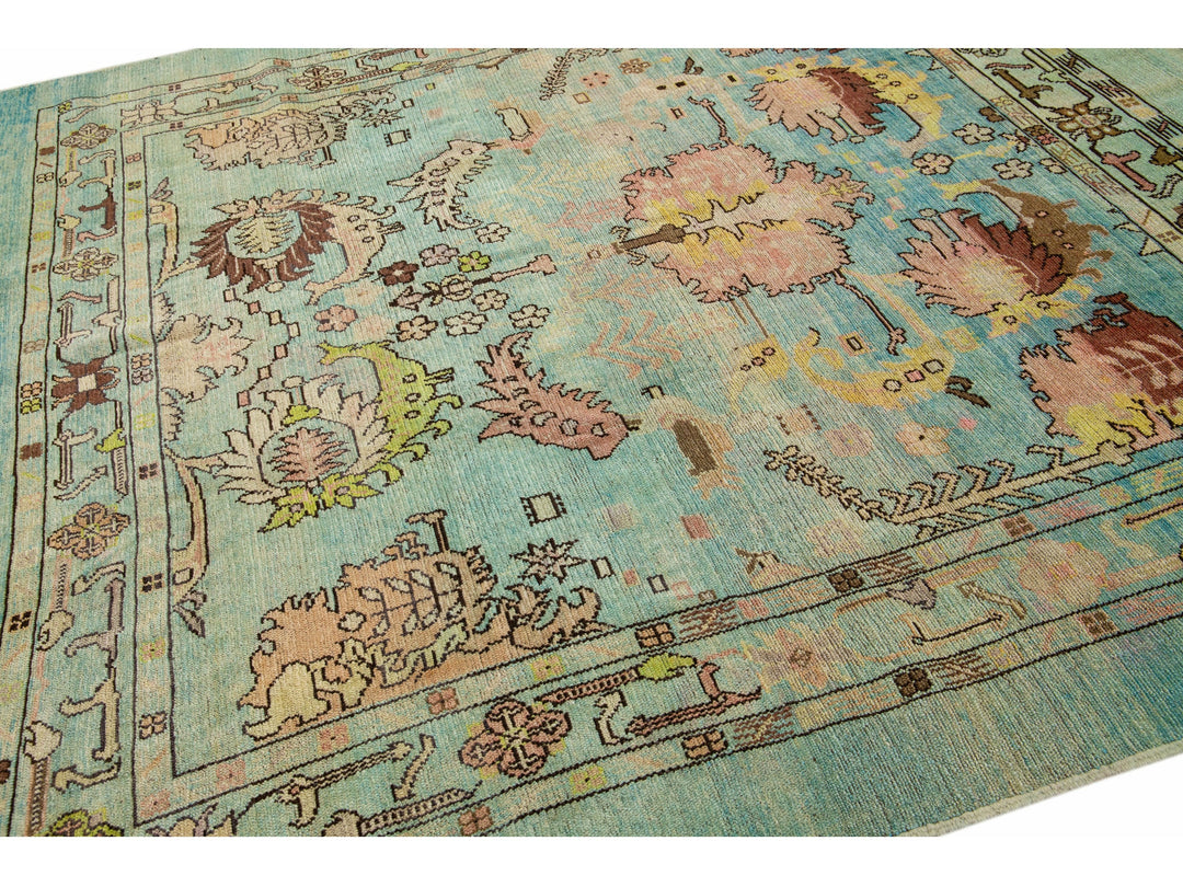 Transitional Revival Wool Rug 8 X 9