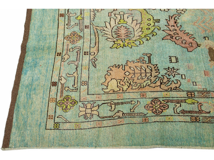Transitional Revival Wool Rug 8 X 9