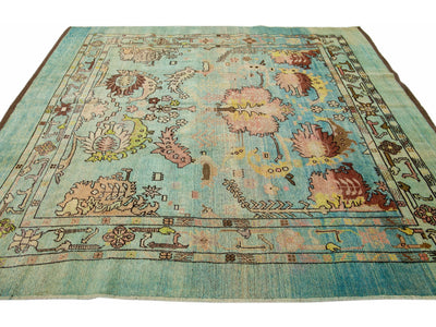 Transitional Revival Wool Rug 8 X 9