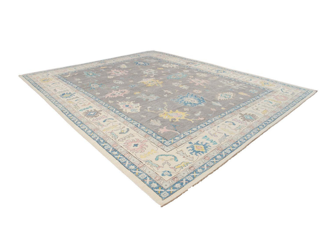Modern Oushak Wool Rug 13 X 16