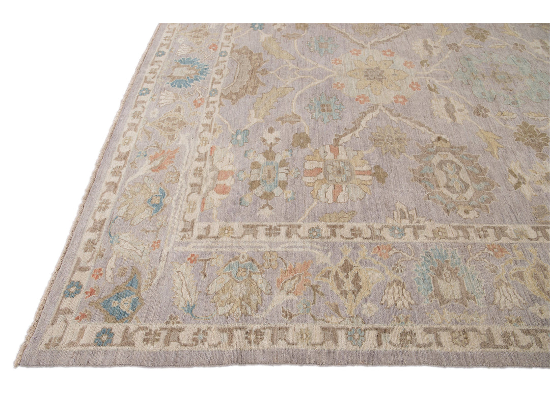 Modern Sultanabad Wool Rug 10 X 14