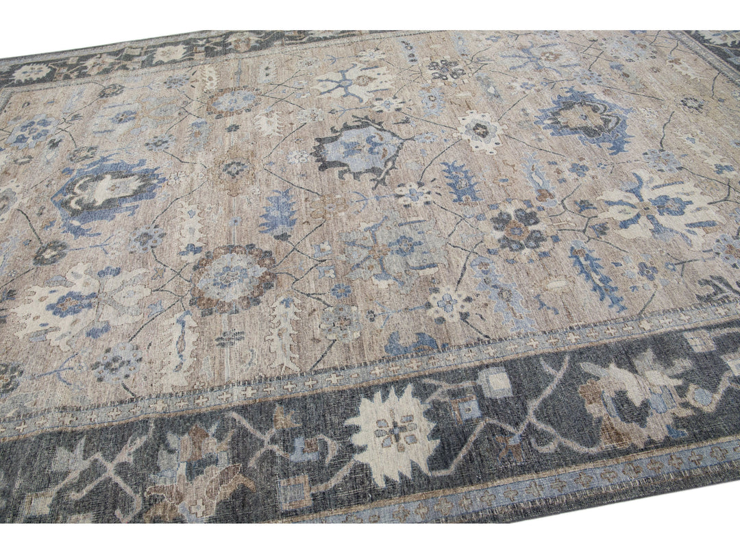 Modern Indian Wool Rug 10 X 15