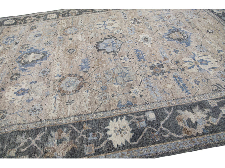 Modern Indian Wool Rug 10 X 15