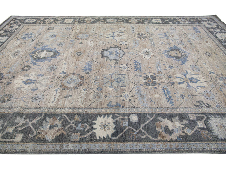 Modern Indian Wool Rug 10 X 15