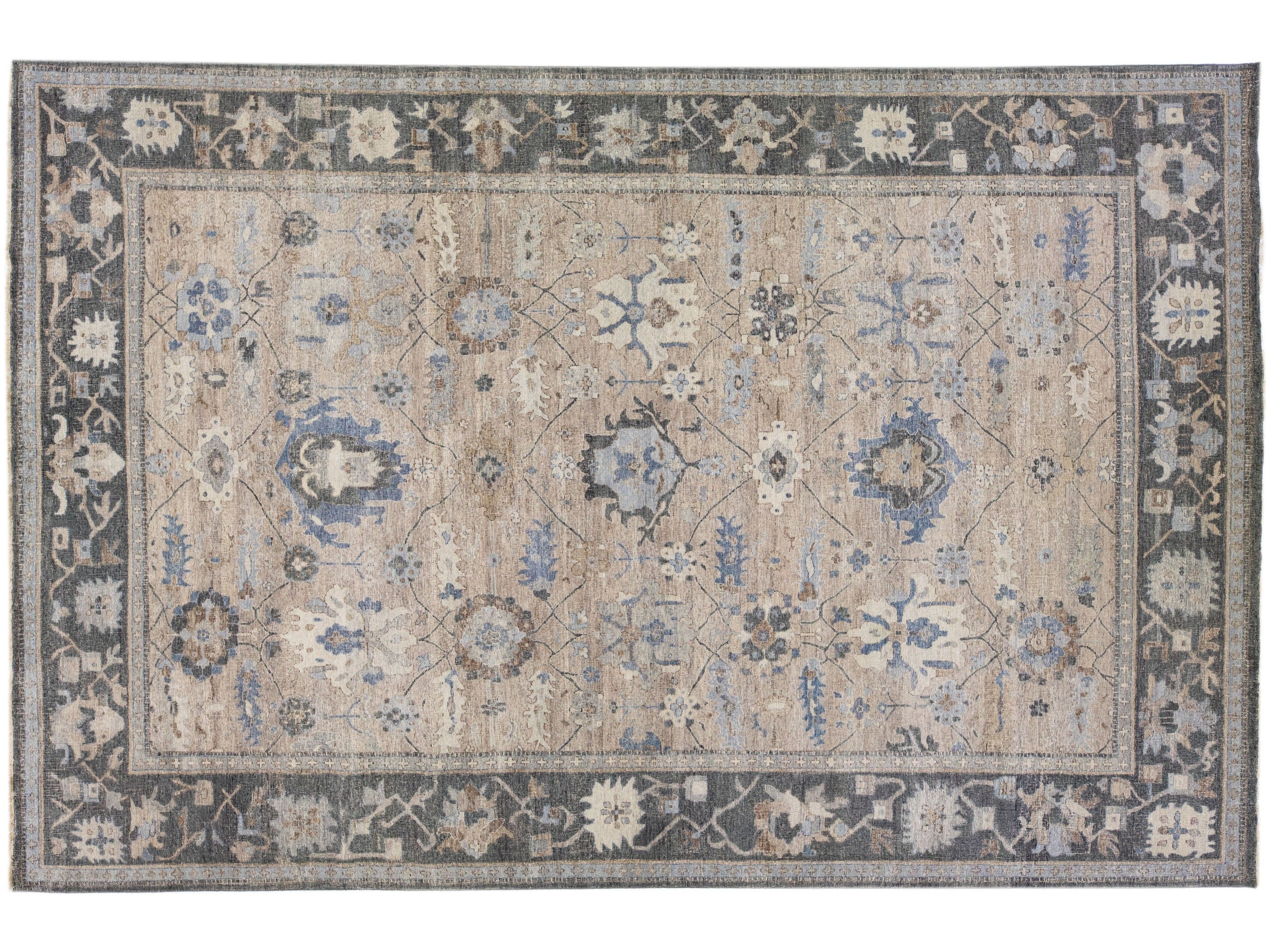 Modern Indian Wool Rug 10 X 15 – Alexanders Artisan Rugs Official Website