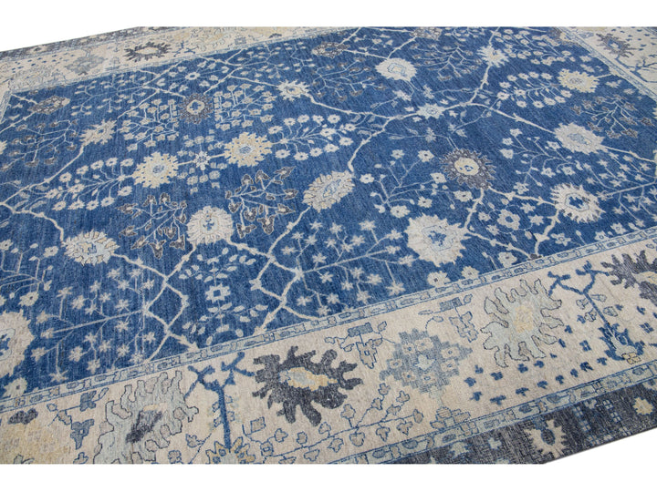 Modern Indian Wool Rug 10 X 14