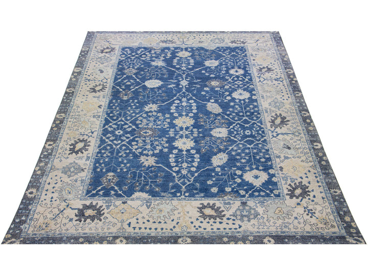 Modern Indian Wool Rug 10 X 14