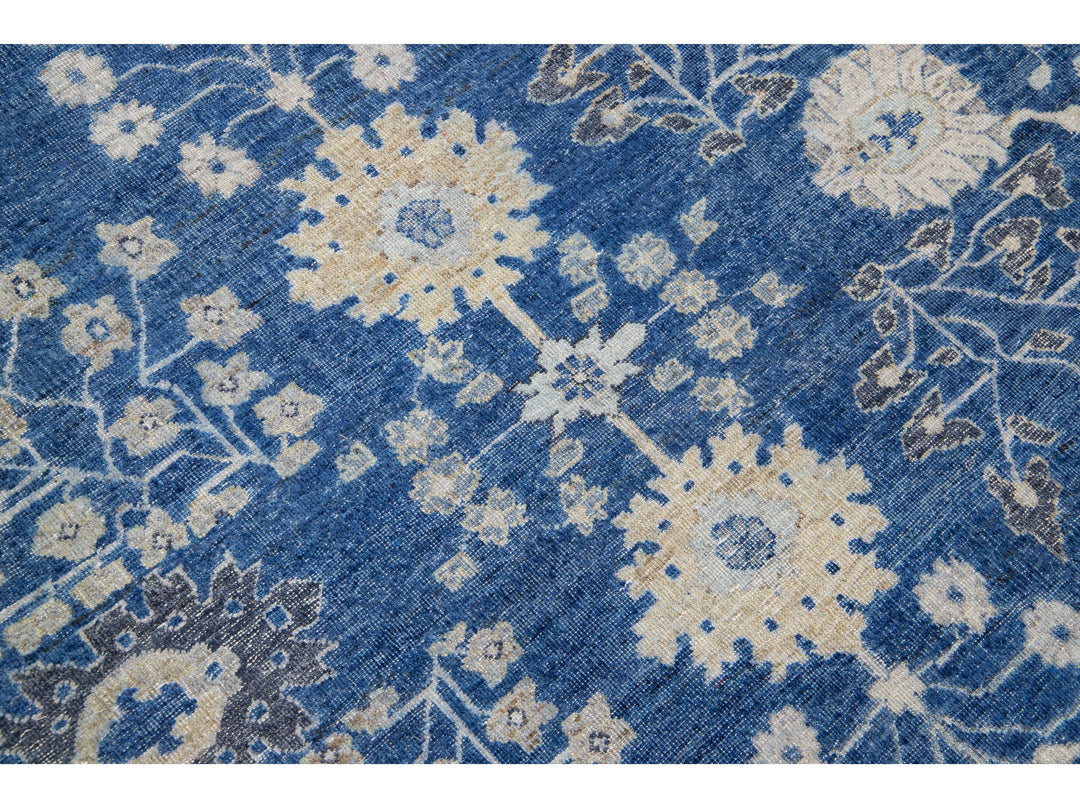 Modern Indian Wool Rug 10 X 14
