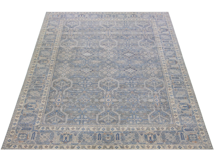 Modern Indian Wool Rug 10 X 14