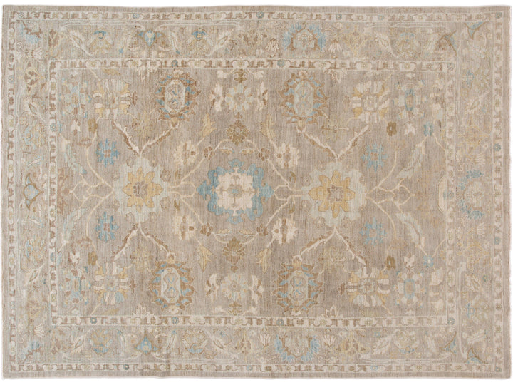 Modern Sultanabad Wool Rug 10 X 14