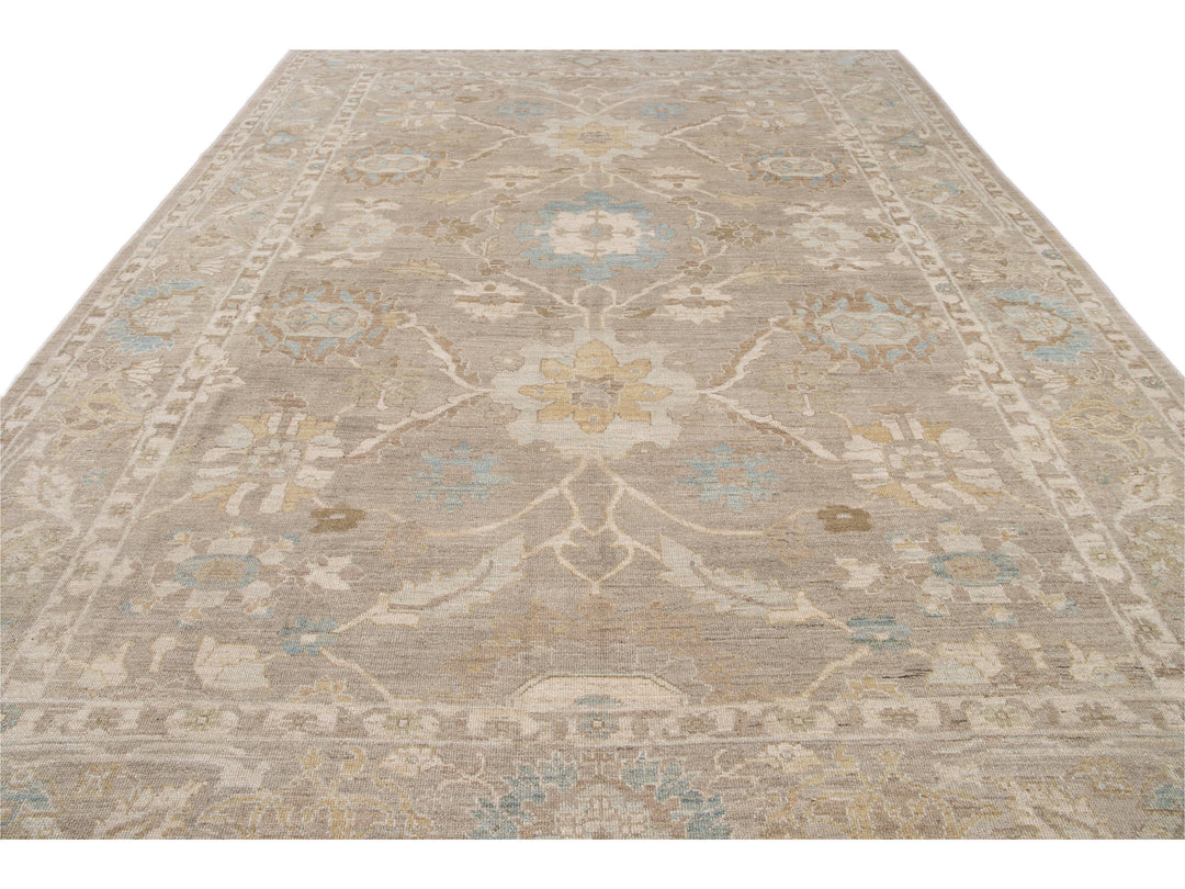 Modern Sultanabad Wool Rug 10 X 14