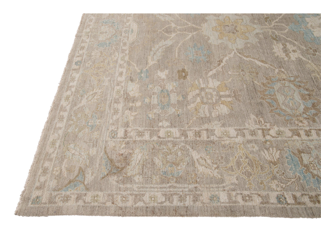 Modern Sultanabad Wool Rug 10 X 14