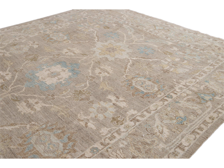 Modern Sultanabad Wool Rug 10 X 14