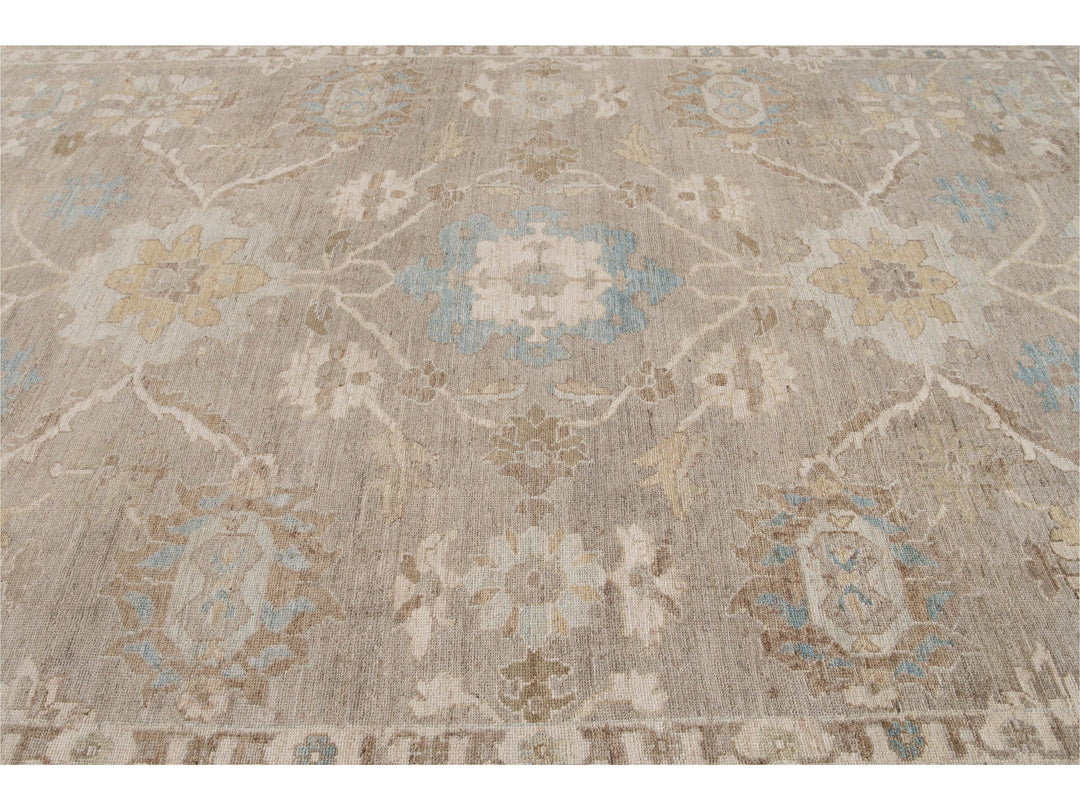 Modern Sultanabad Wool Rug 10 X 14