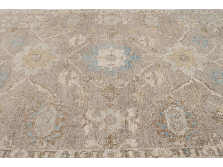Modern Sultanabad Wool Rug 10 X 14