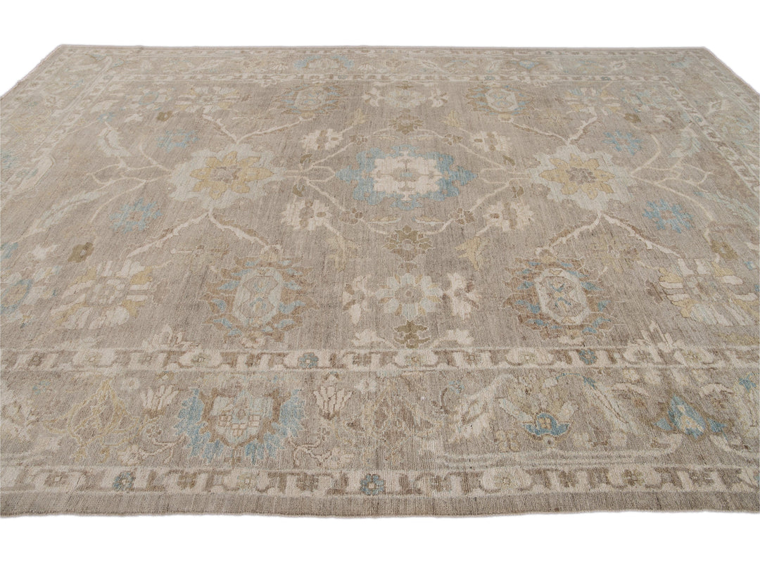 Modern Sultanabad Wool Rug 10 X 14