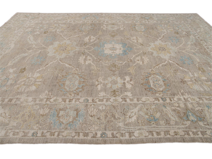 Modern Sultanabad Wool Rug 10 X 14