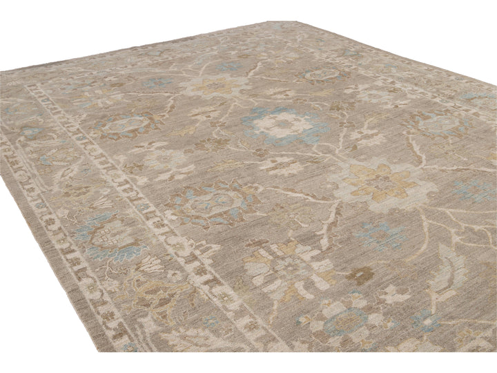 Modern Sultanabad Wool Rug 10 X 14