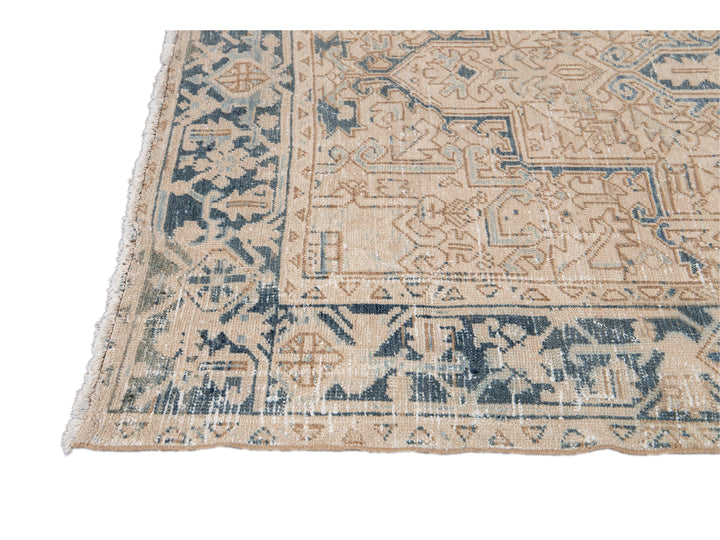 Antique Heriz Wool Rug 6 X 8