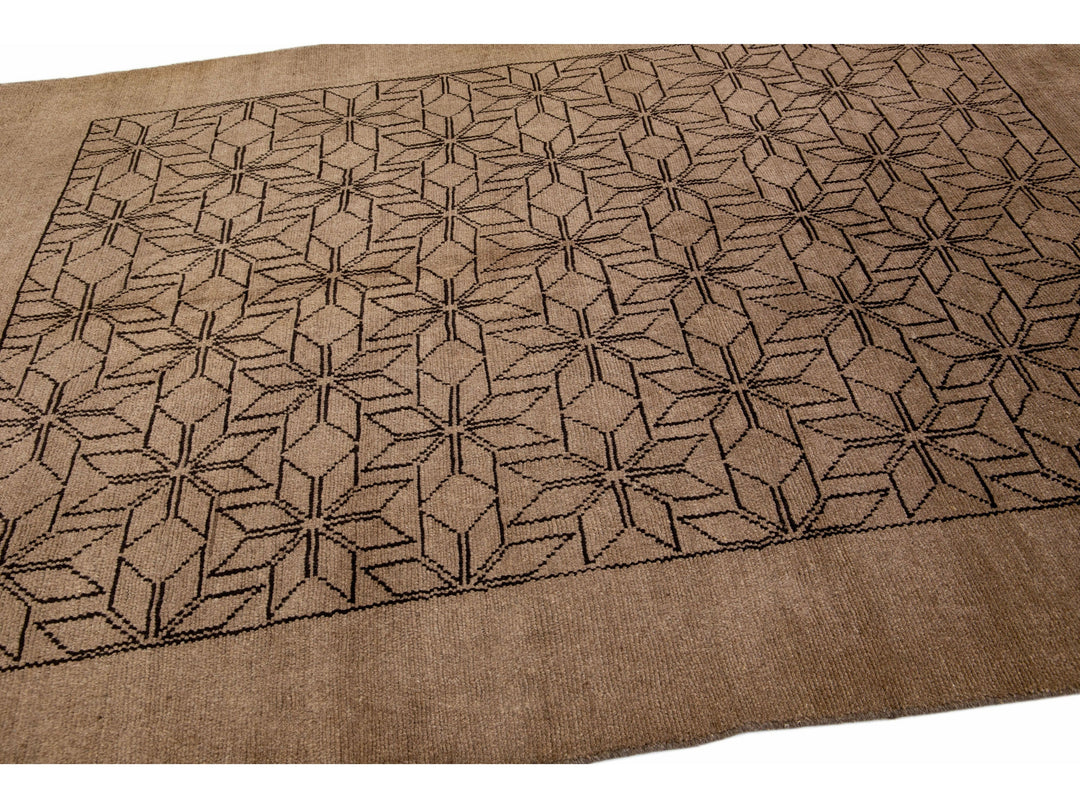 Modern Moroccan Wool Rug 7 X 10